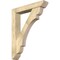 Ekena Millwork Olympic Slat Rough Sawn Bracket w/ Offset Brace, Douglas Fir, 6"W x 32"D x 40"H BKT0604X32X40OLY06RDF - alternate 1